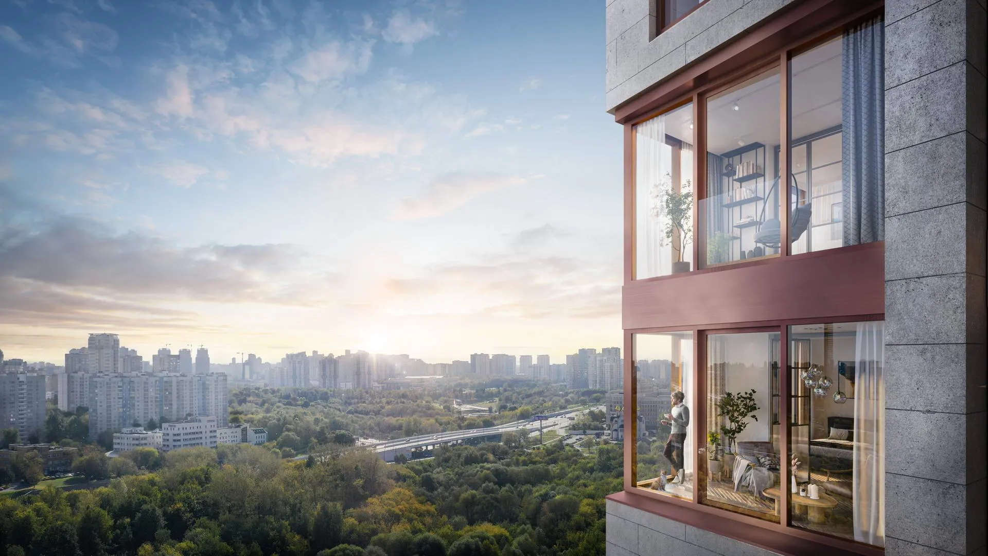 Квартира с видом на реку и парк — площади от 52 до 381 м²